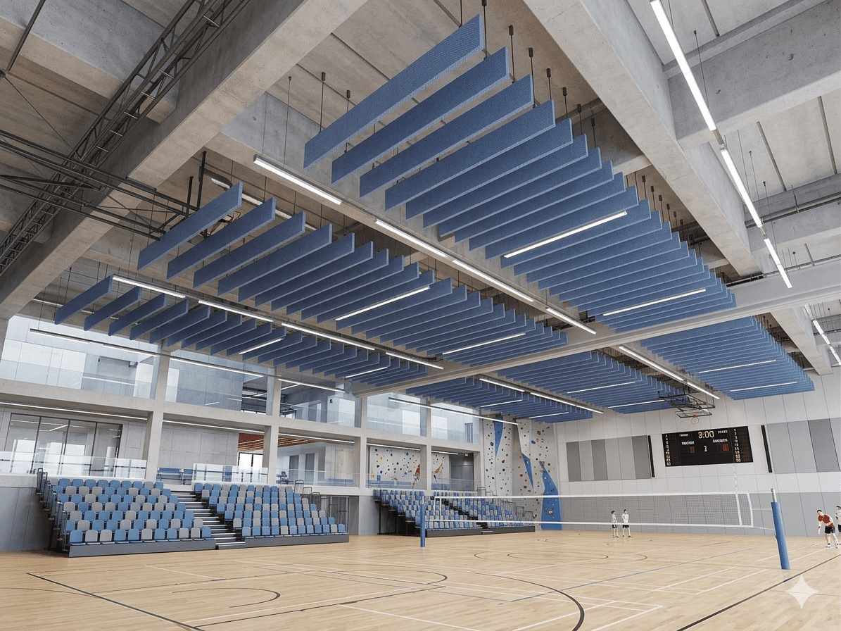 Acoustic Baffles for Sports Halls